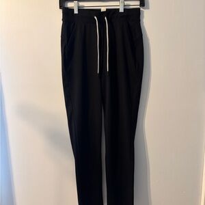 232P Yogalicious Women's Black Leggings with White Drawstring